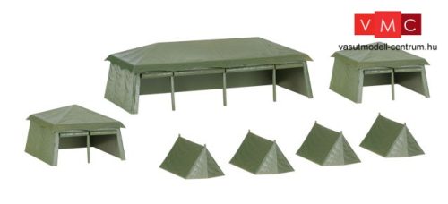 Herpa 745826 Katonai sátrak, különböző méretben, 7 db (H0)